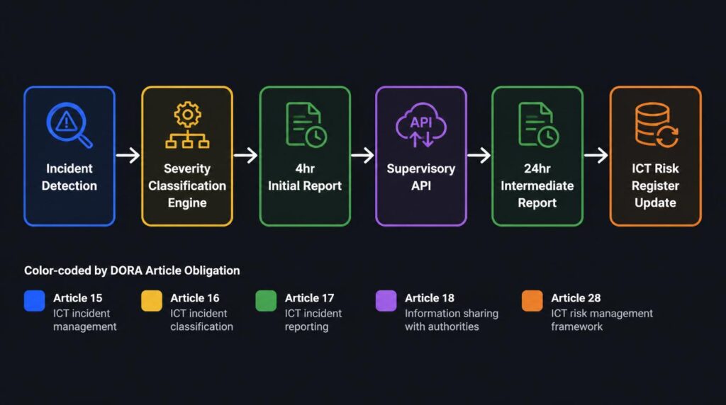DORA Compliance Architecture Flow