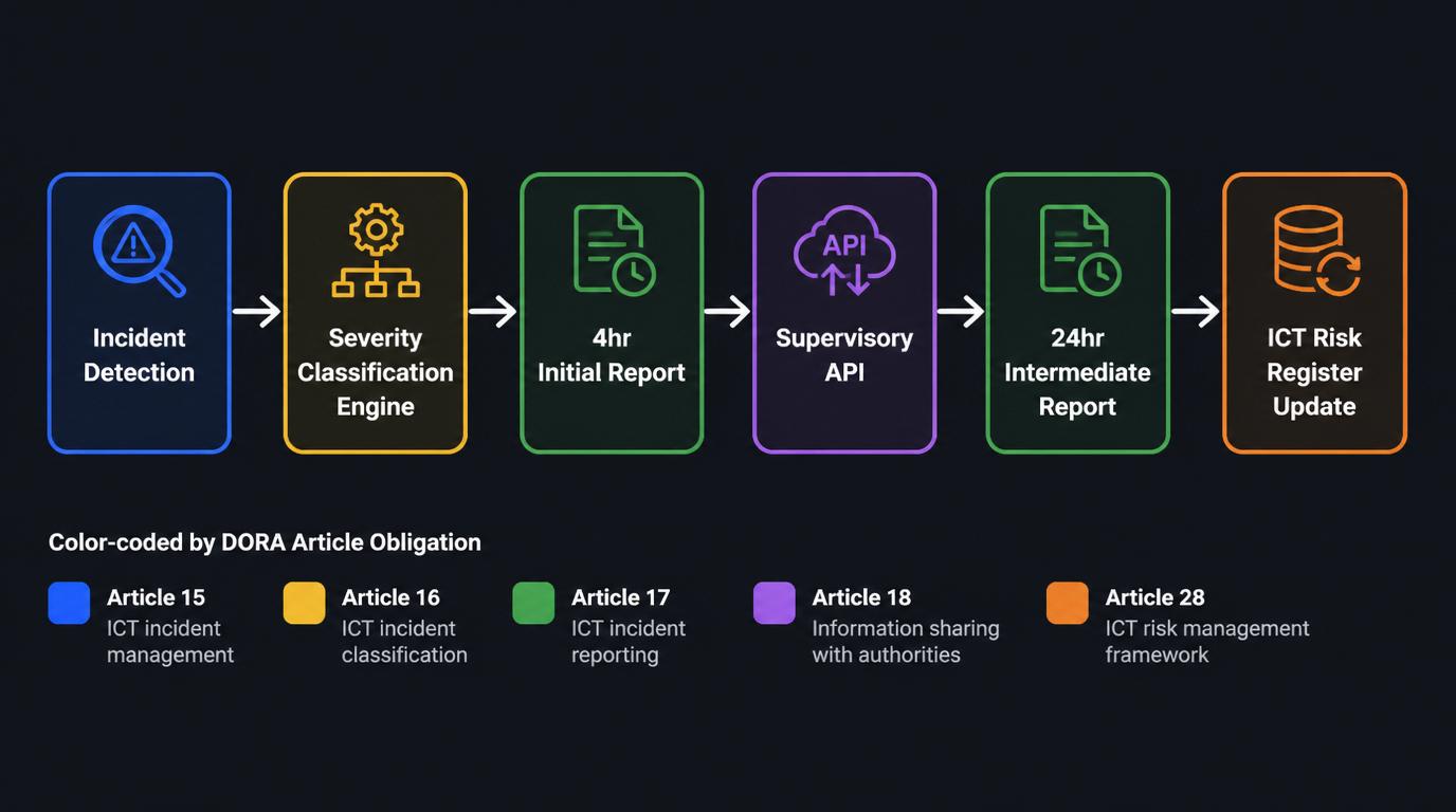 DORA Compliance Architecture Flow