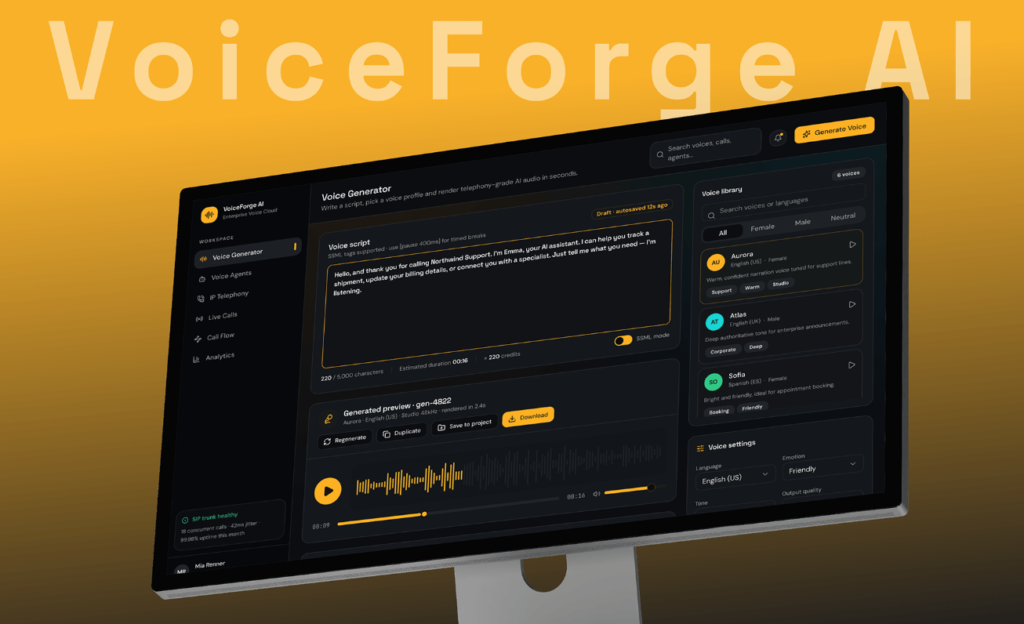 Enterprise AI Voice Cloud Platform